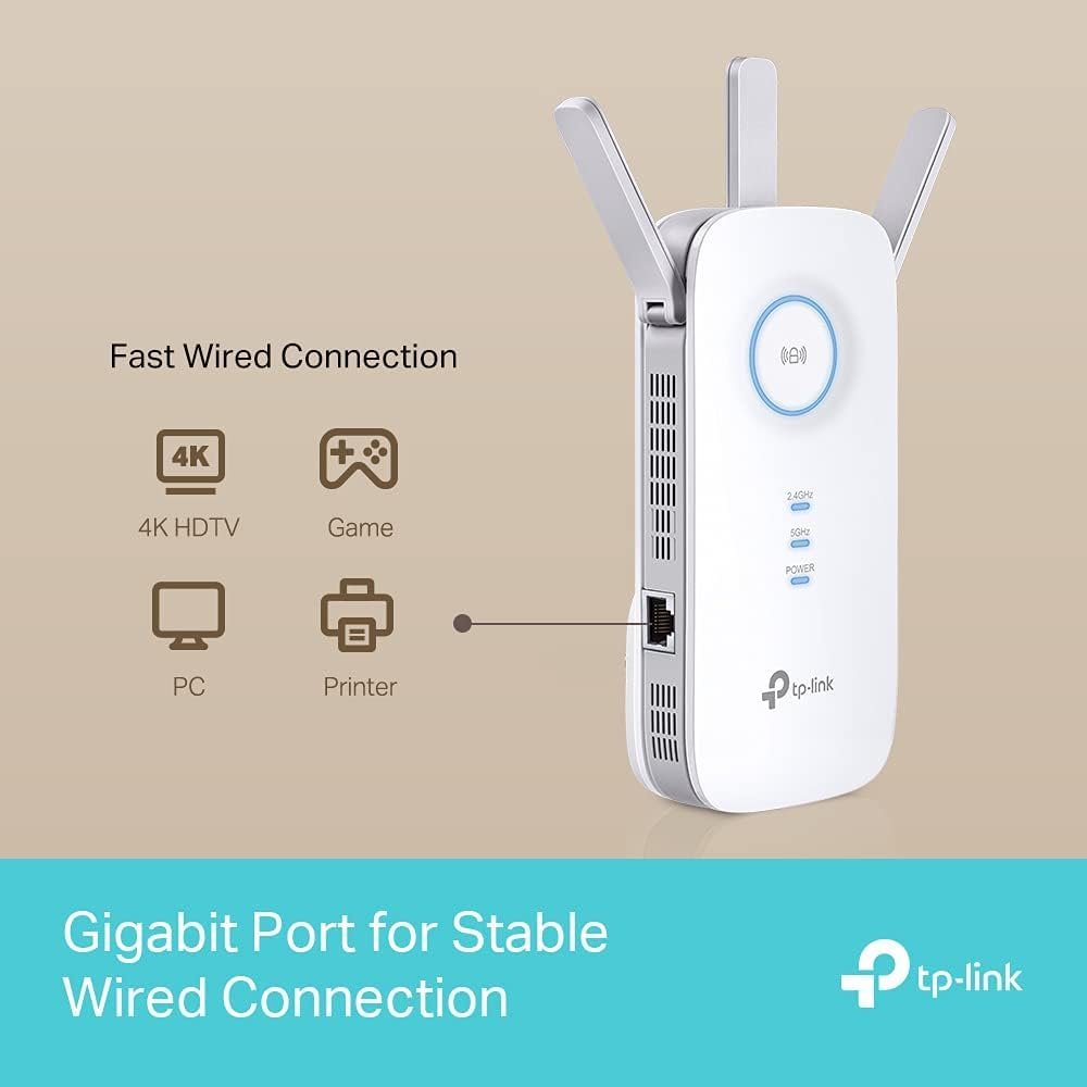 tp link re550 ac1900 wi fi range extender, dual band wi fi extender boost, 3 antennas, gigabit ethernet port, intelligent monitor, ap mode, ultimate compatibility wi fi mesh, easy setup tp link re550 ac1900 wi fi range extender, dual band wi fi extender boost, 3 antennas, gigabit ethernet port, intelligent monitor, ap mode, ultimate compatibility wi fi mesh, easy setup